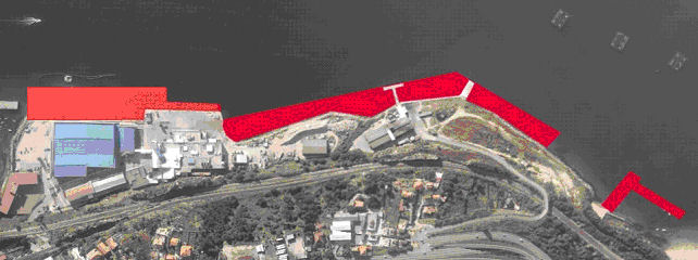 Proxecto de recheos en Pescanova e Punta Chapelisa: 26.358 m2